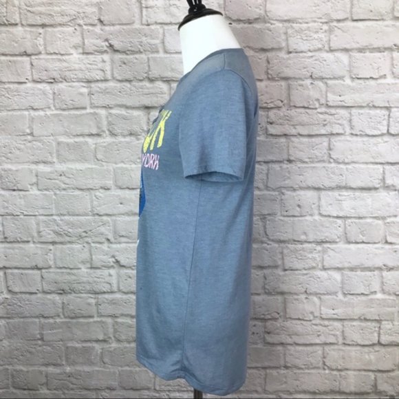 Woodstock Vintage Graphic Tee Small V Neck Lace Up - Picture 5 of 8